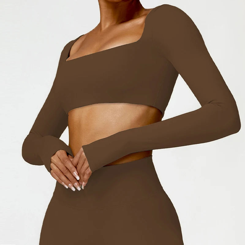 FORME Sculpt Long Sleeve Crop Top