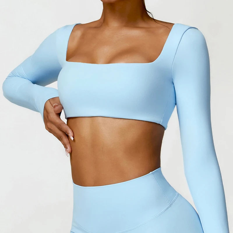 FORME Sculpt Long Sleeve Crop Top
