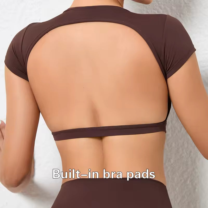 FORME Sculpt Backless Crop Top