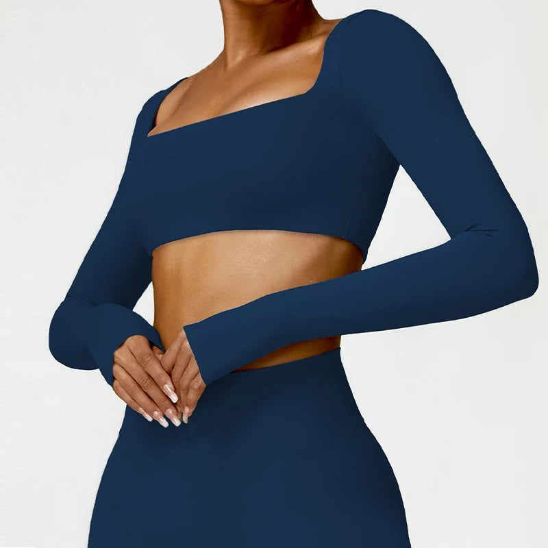 FORME Sculpt Long Sleeve Crop Top
