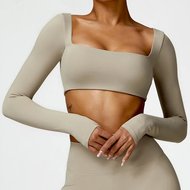 FORME Sculpt Long Sleeve Crop Top