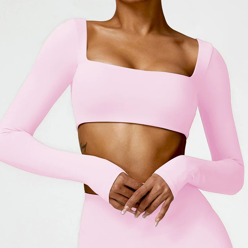 FORME Sculpt Long Sleeve Crop Top