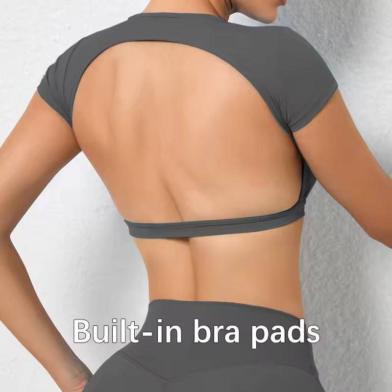 FORME Sculpt Backless Crop Top