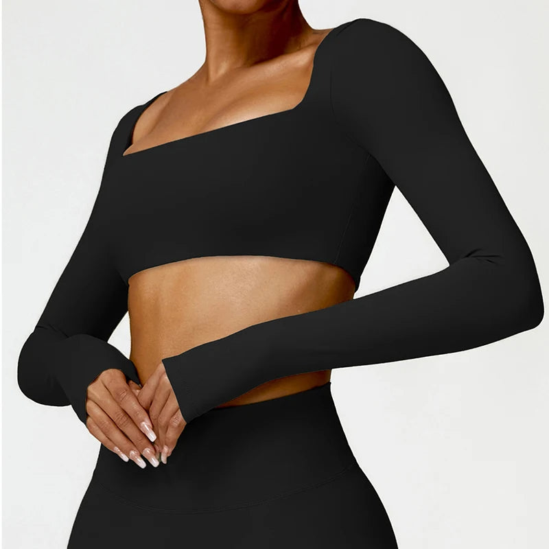 FORME Sculpt Long Sleeve Crop Top