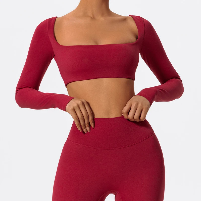 FORME Sculpt Long Sleeve Crop Top